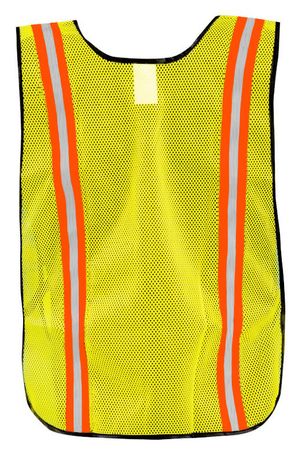 Occunomix LUX-XTTM Hi-Viz Mesh Two-Tone Vest Yellow Back