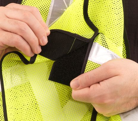 MCR Safety River City Safety Vest CHEV2L - High Visibility, Tear Away Sections Example