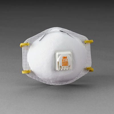 3M N100 Mask (Particulate Respirator w/ Valve & Face Seal)