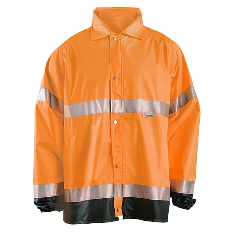 Occunomix OccuLux Hi-Vis Rain Jacket LUX-TJR Front Orange