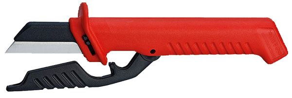 Knipex Tools Insulated Lineman's Cable Knife with Hinged Blade Guard 98 56