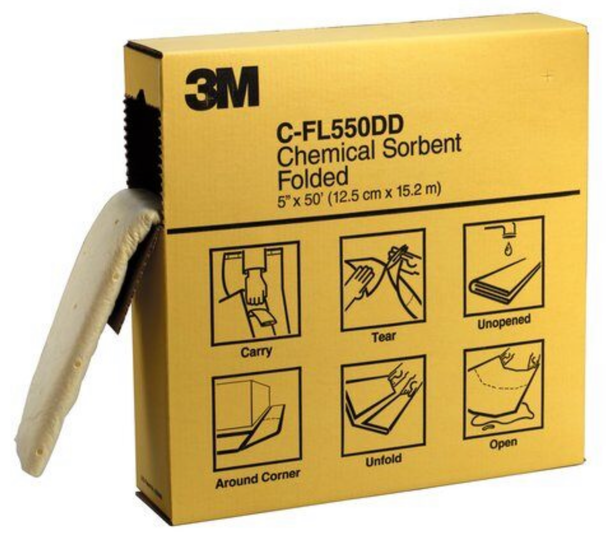 3M Maintenance Sorbent Roll Medium Capacity MCM 15 in x 150 Pack of 1 1 roll/case 