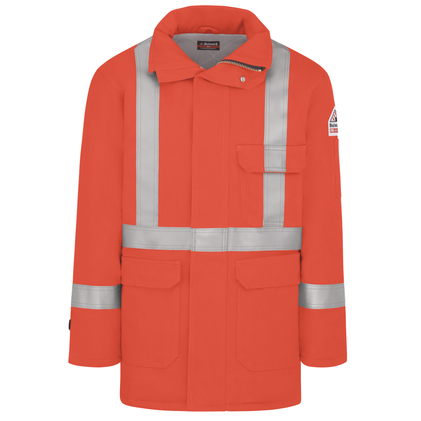 Bulwark-fr-jlps-heavyweight-insulated-deluxe-parka-hi-vis-reflective-striping-front