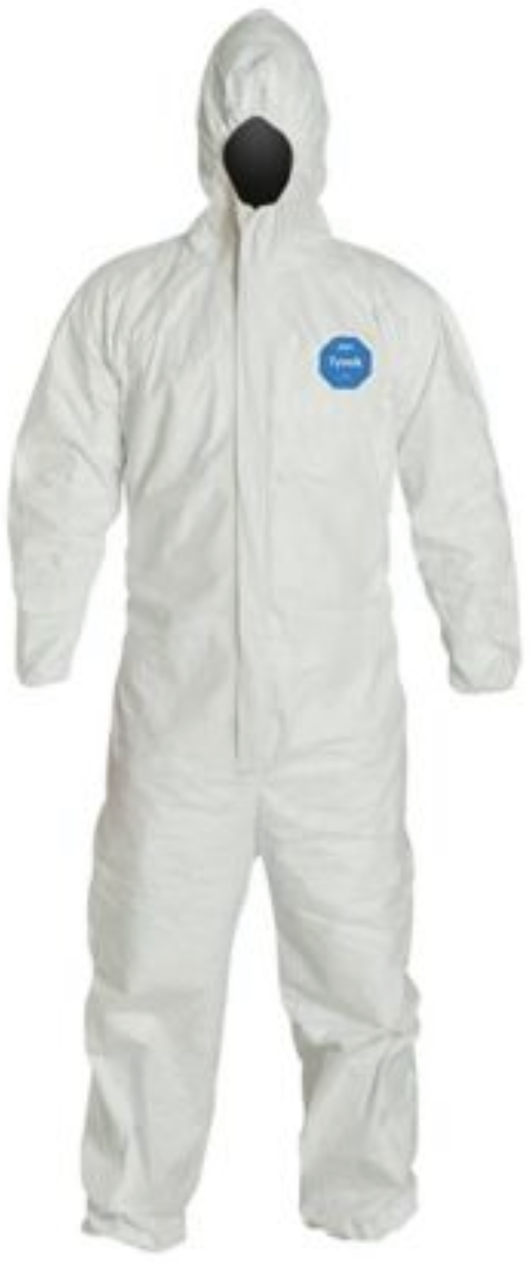 DuPont™ Tychem® QC Suit with Hood - Socks - Elastic Wrists