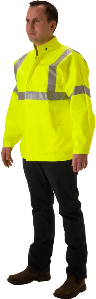 Nasco ArcLite Air 1701JFY FR Hi-Vis Waist Length Jacket Fluorescent Yellow Yellow Front