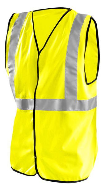 Occunomix Classic Solid Economy Hi Vis Safety Vest LUX-SSG Yellow Front