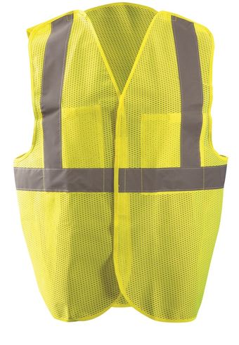 Occunomix OccuLux Hi Vis Vest LUX-SSGCB - Economy, Mesh Breakaway Front
