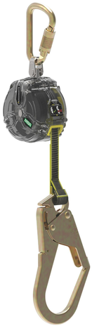 MSA V-TEC MS63013-00F Retractable Personal Fall Limiter Lanyard Steel Self-Locking Snaphook