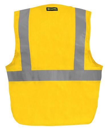 Occunomix LUX-XSGFR Hi-Viz Flame Resistant NON-ANSI Solid Vest Back