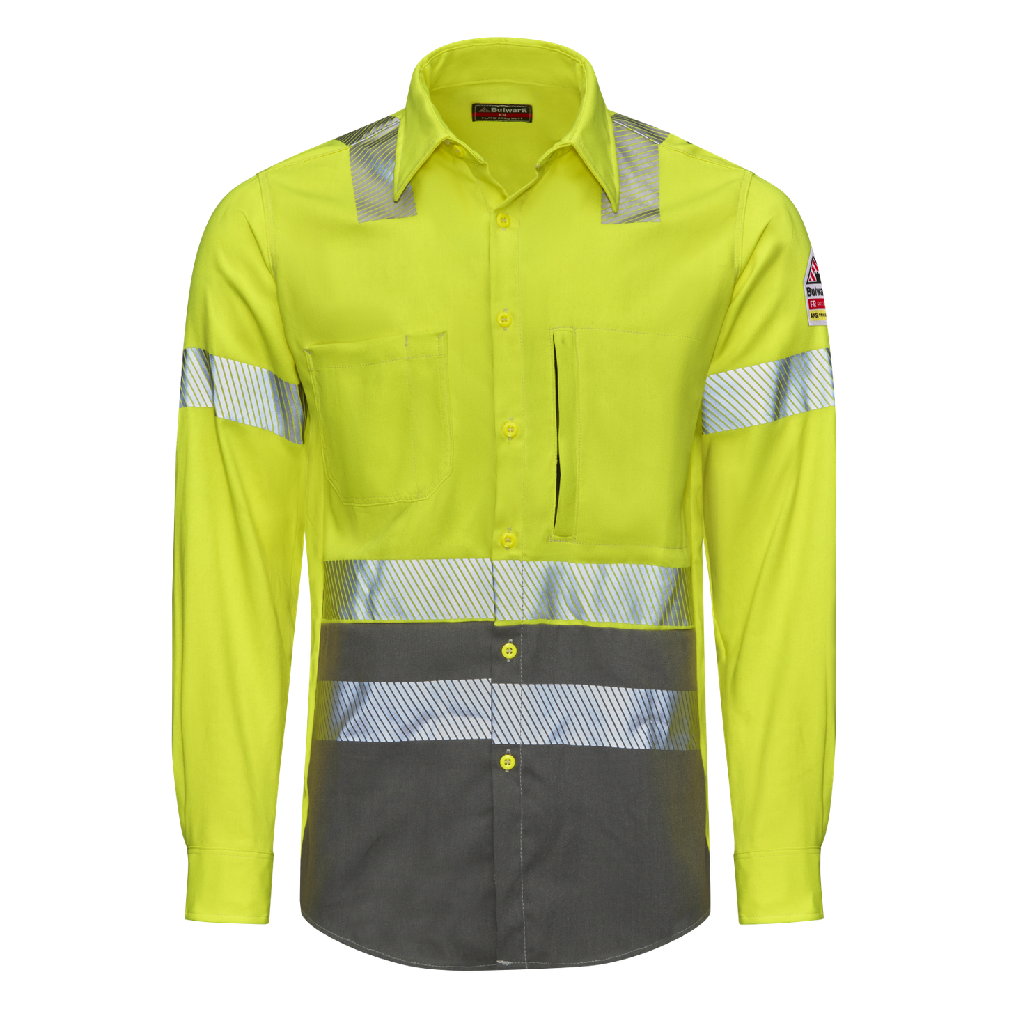 Bulwark-fr-s1b2-hi-vis-uniform-shirt-front