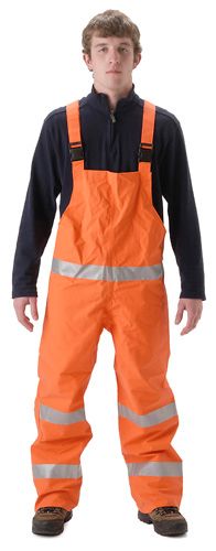 nasco petrolite orange hi vis flash fire petrochemical rainwear bibs