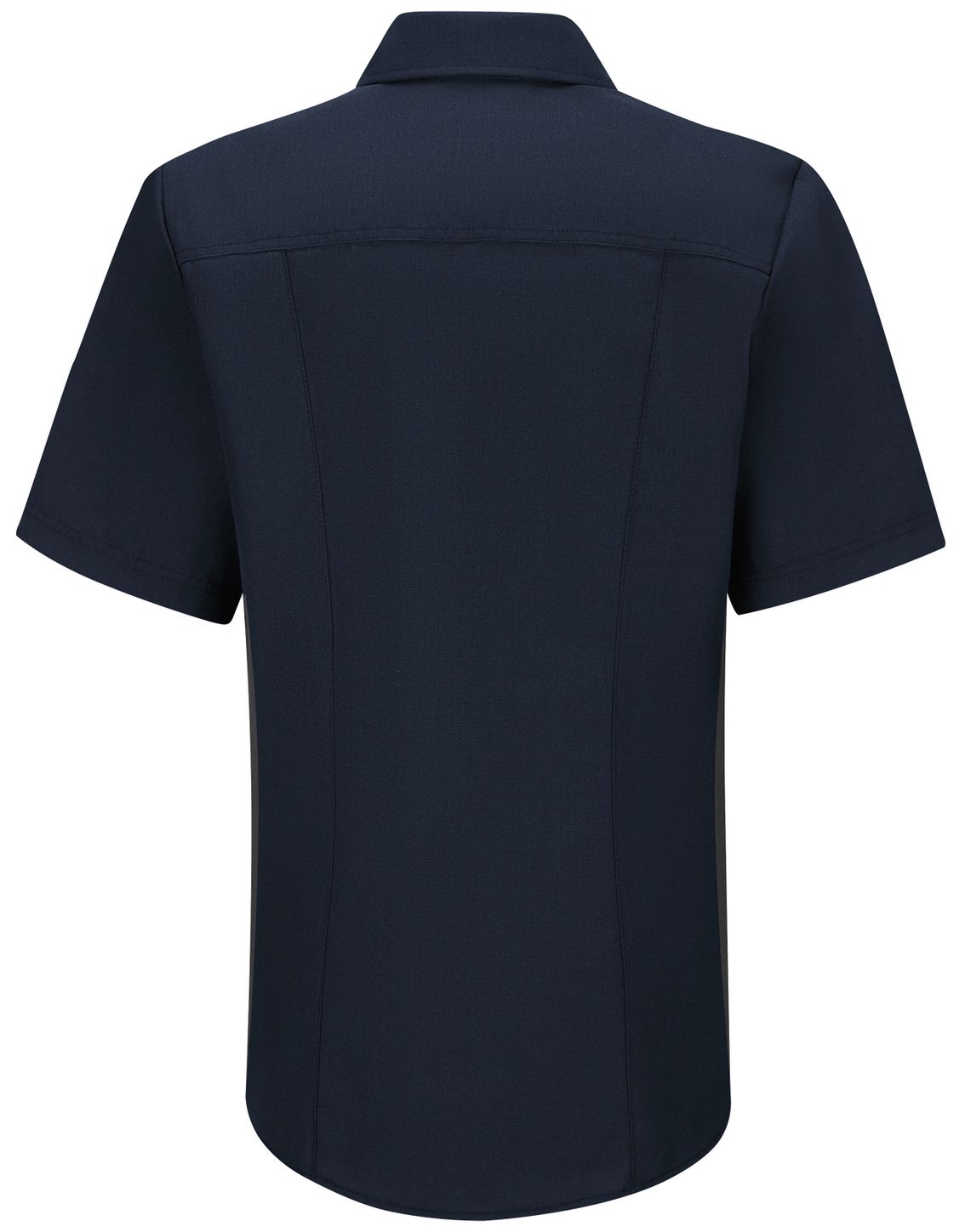 Workrite FR Women's Fire Officer Shirt FSE3, Classic Short Sleeve Navy Midnight Navy Back