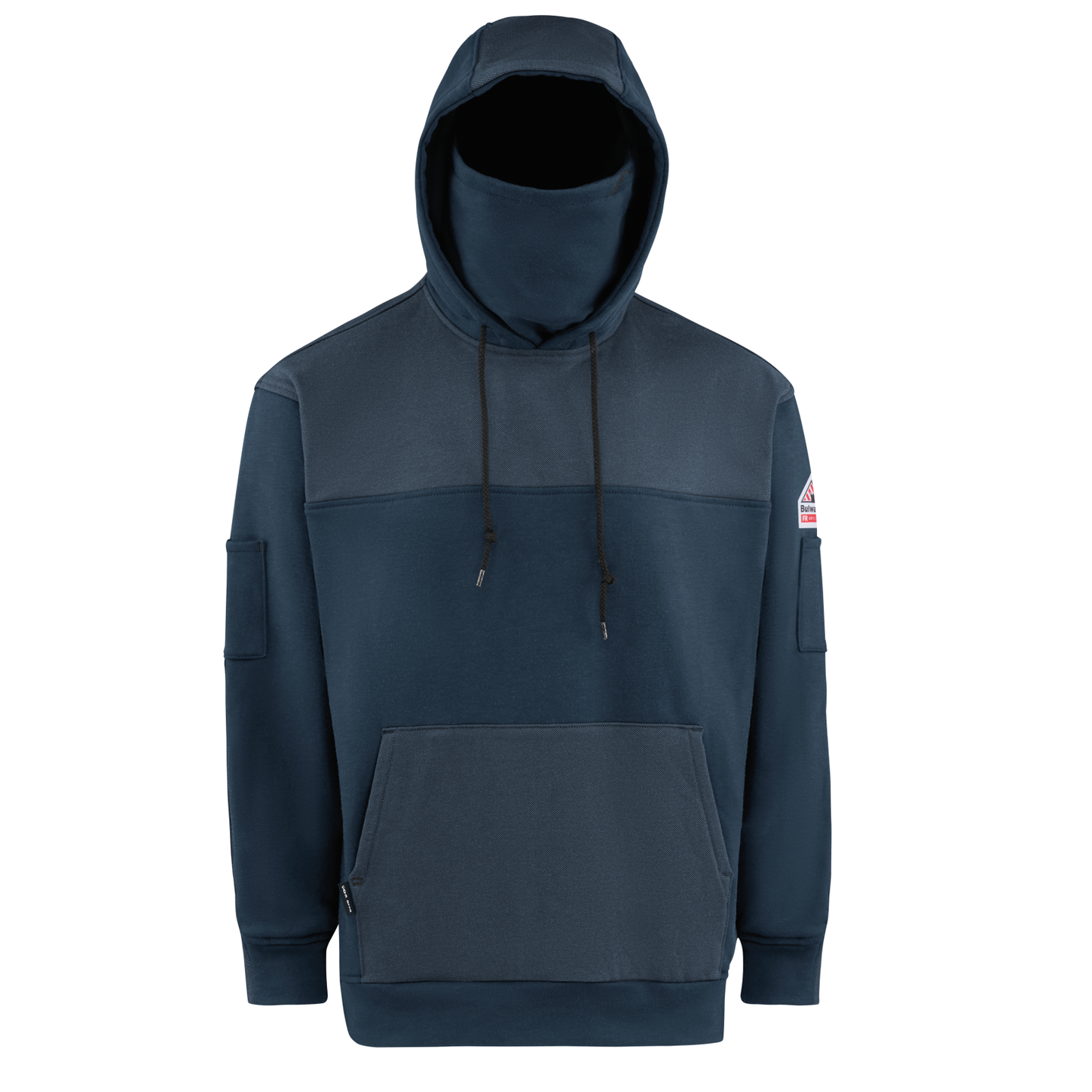Bulwark-fr-smm4-mens-fleece-hoodie-navy-front