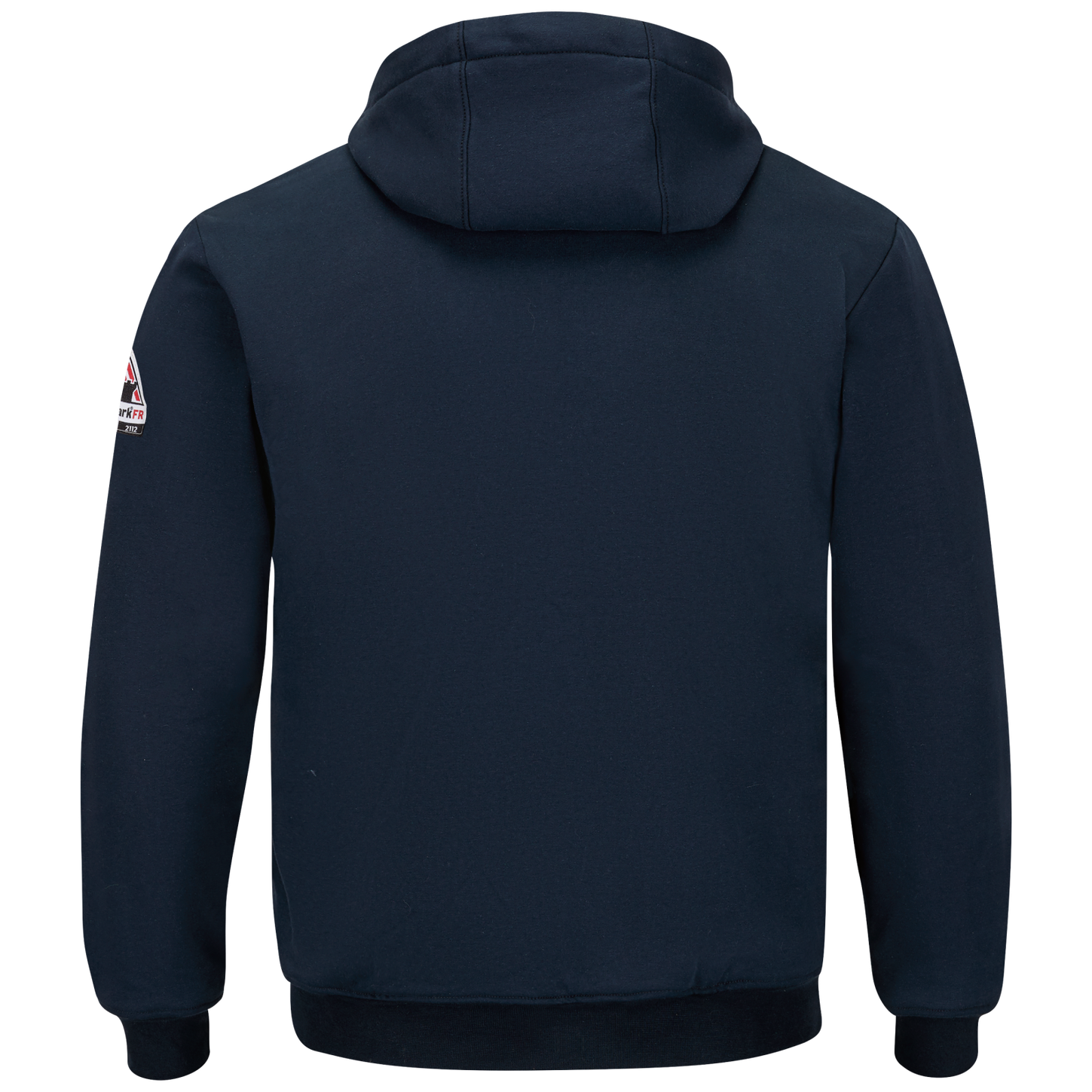 Bulwark-fr-sez4-thermal-lined-zip-front-hooded-sweatshirt-navy-back