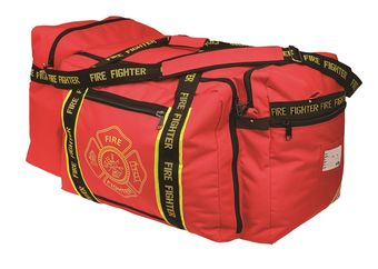 OK-1 Fire Fighter Gear Bag 3000 - Red, with Shoulder Strap