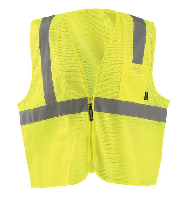 Occunomix ECO-IMZX Mesh X-Back Vest with Zipper — Garment