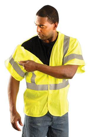 Occunomix Class 3 LUX-HSGCB Mesh 5-Point Break-Away Hi-Viz Vest