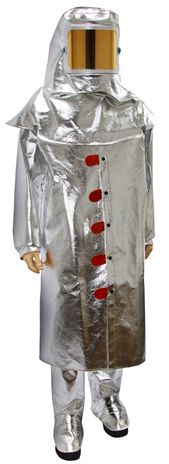 Otterlayer aluminized suit knee leggings 50 coat 7x11 hood H11-ACF