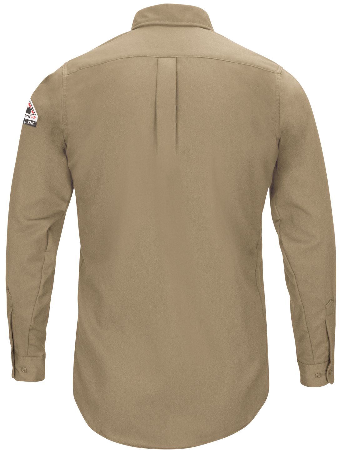 bulwark-fr-shirt-qs52-iq-series-comfort-woven-long-sleeve-lightweight-khaki-back.jpg