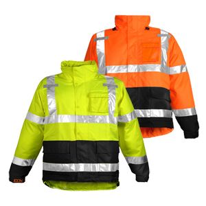 Tingley Icon™ Class 3 Hi Vis Waterproof Work Jacket - Polyurethane on Polyester, with Attached Hood