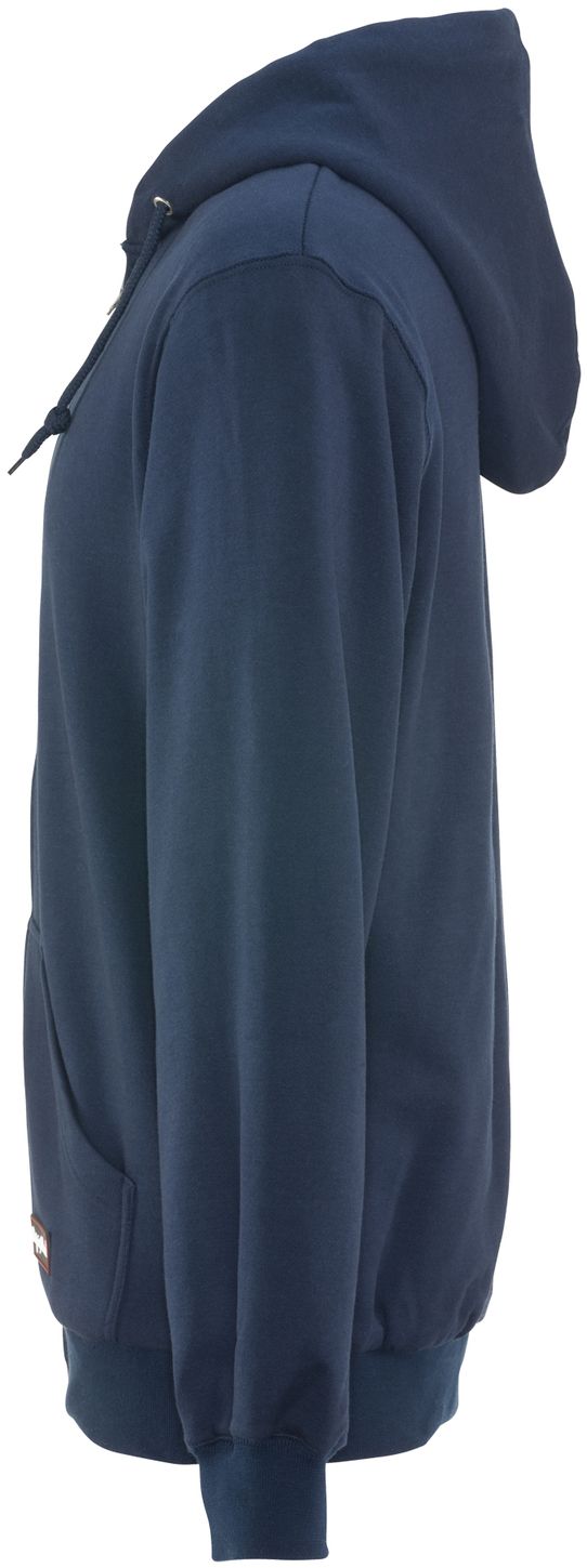 RefrigiWear 0487 Thermal Zipper Work Sweatshirt - With Hood, 2 Layer Navy Left