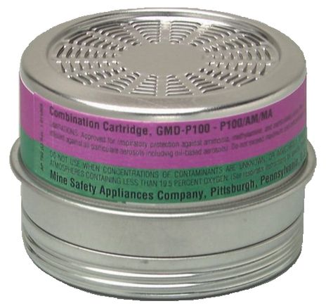 6-Pack MSA 815188 Comfo Twin P100 Short Stack Filters – USA Made, For Ultra-Twin/Classic/Elite