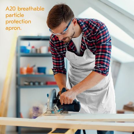 Kimberly Clark Kleenguard A20 Breathable White Apron Example