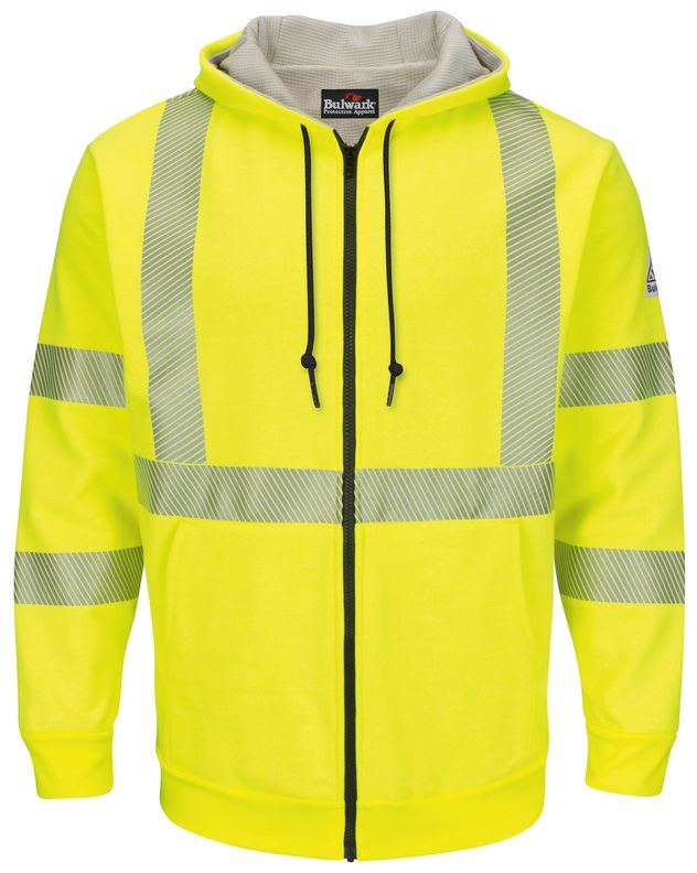 bulwark-fr-hi-visibility-smz4-fleece-zip-front-hooded-sweatshirt-waffle-lining-yellow-green-front.jpg
