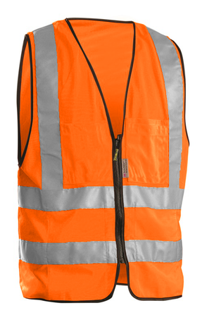 Occunomix OccuLux Surveyors High Vis Vest LUX-SSFS Front Orange