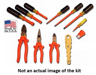 Cementex TR-12MS-C Insulated Meter Service Tool Roll, 12PC