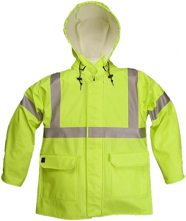 Tingley J41008 Chemical Splash Jacket, PVC, Green, L