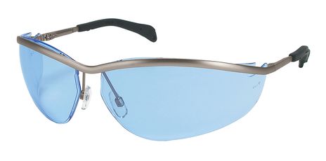 MCR Safety Crews Klondike Metal Safety Glasses Light Blue Lens
