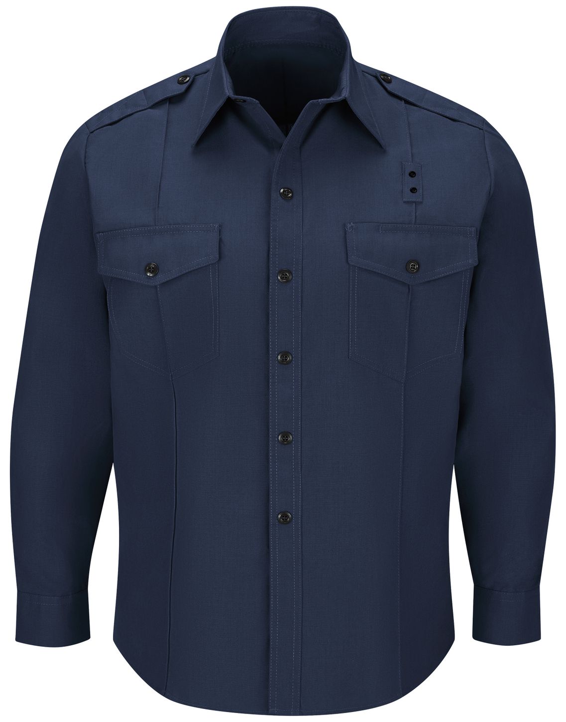 Workrite FR Chief Shirt FSC0 Classic Long Sleeve Navy Blue Front