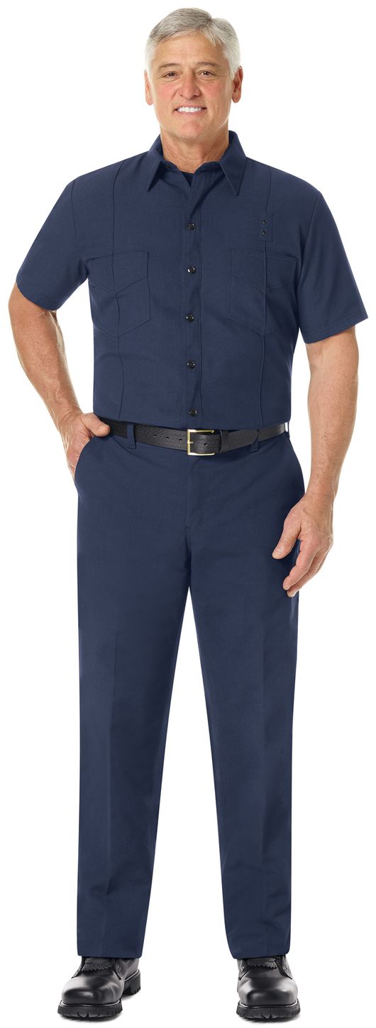 Workrite FR Pants FP52 Classic Firefighter Navy Example Front