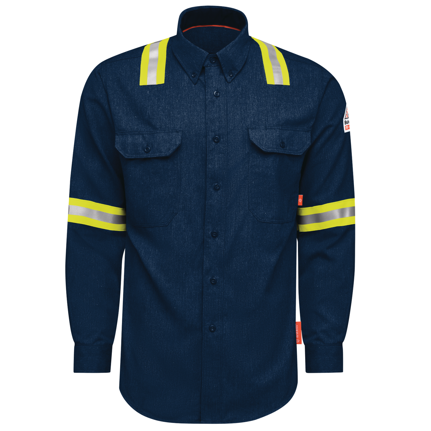 Bulwark-fr-qs50-ehv-iq-series-enhanced-visibility-navy-short-front
