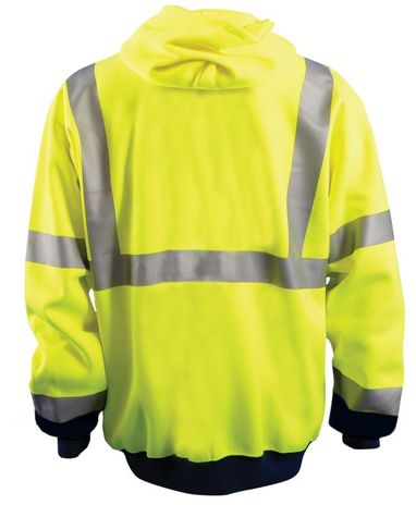 Occunomix LUX-SWTHZBK Hi-viz Black Bottom Hoodie, Class 3 Back
