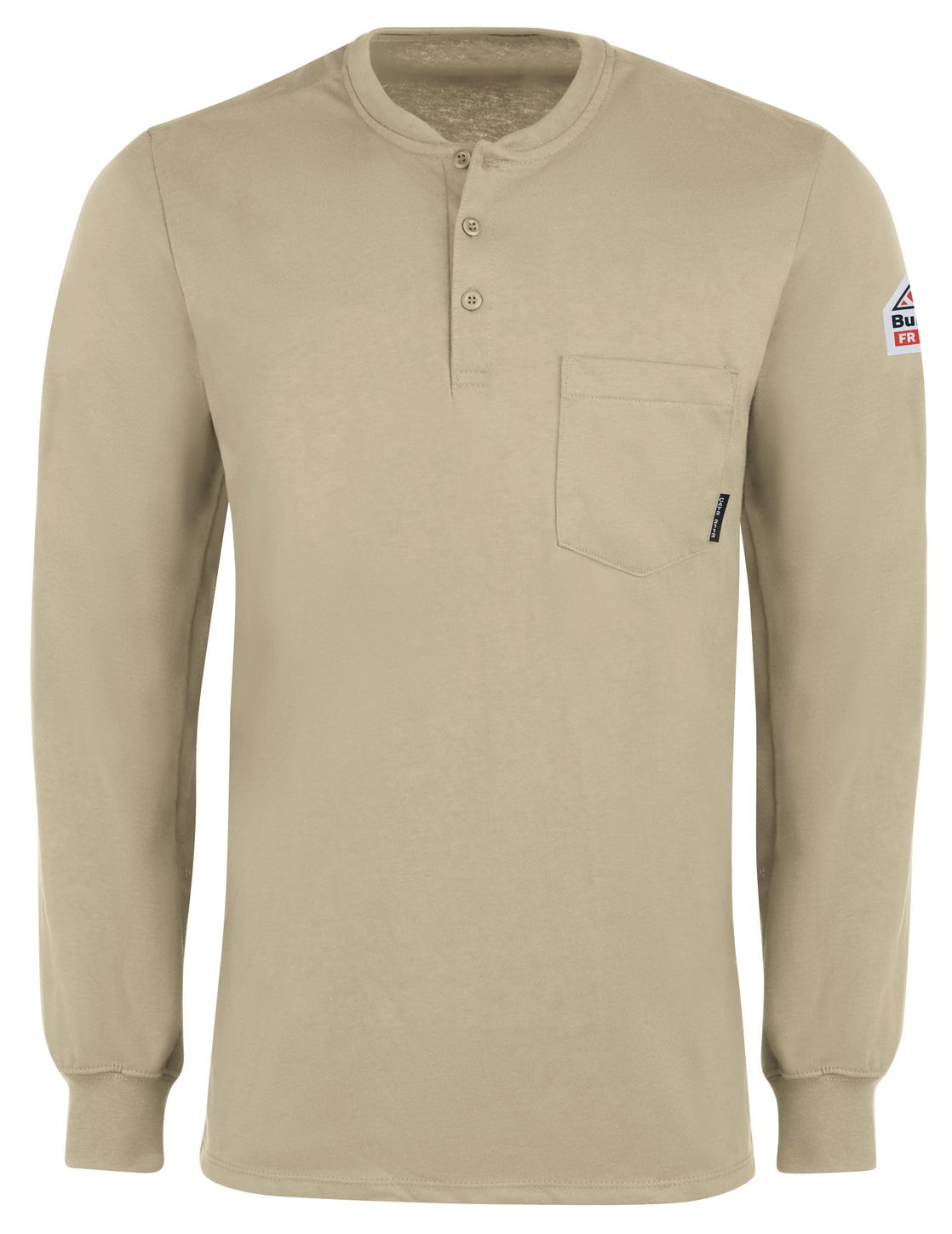 bulwark-fr-henley-sel2-lightweight-tagless-khaki-front.jpg