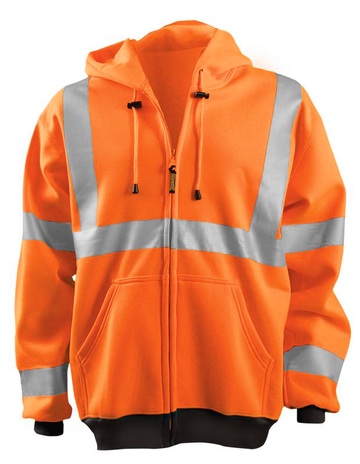 Occunomix LUX-HZSWT Full Zip Hoodie — Shirt Size: S, Garment