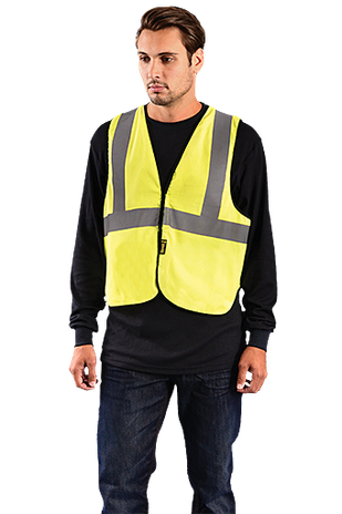 Occunomix LUX-XFR Hi-Viz Flame Resistant NON-ANSI Solid Vest
