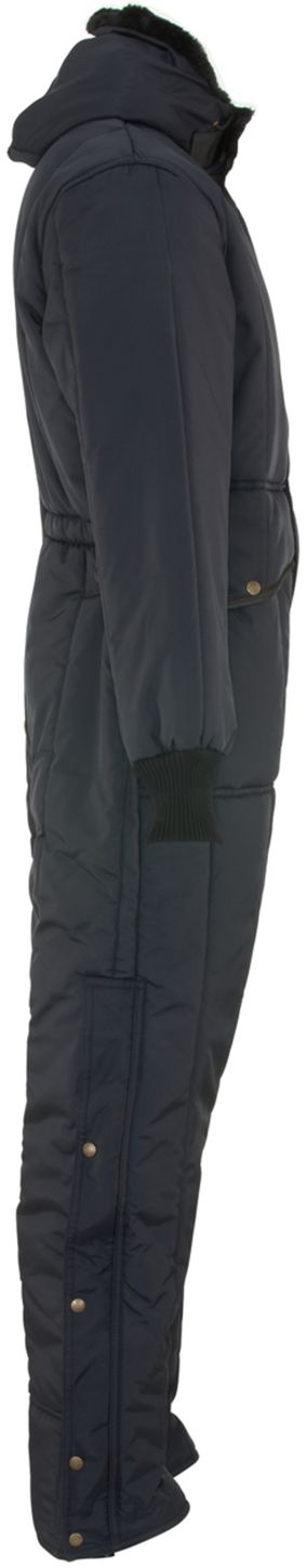 RefrigiWear 0381 Iron-Tuff Winter Work Coverall With Hood Navy Right