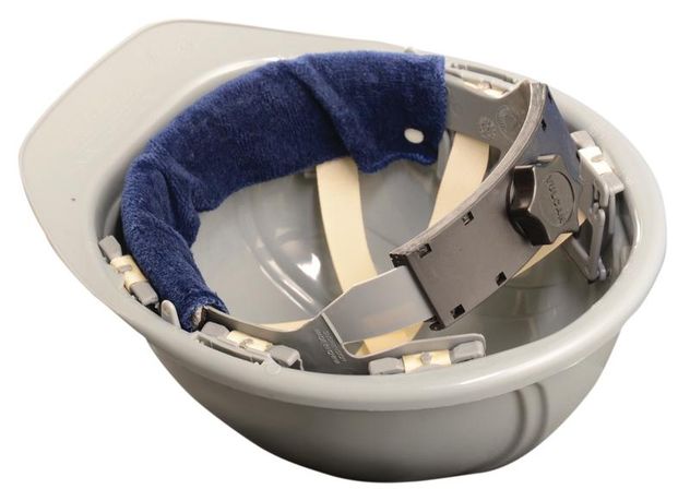 Occunomix 870B100 Terry Toppers® Snap-On Hard Hat Sweatband, 100 pc pack Navy