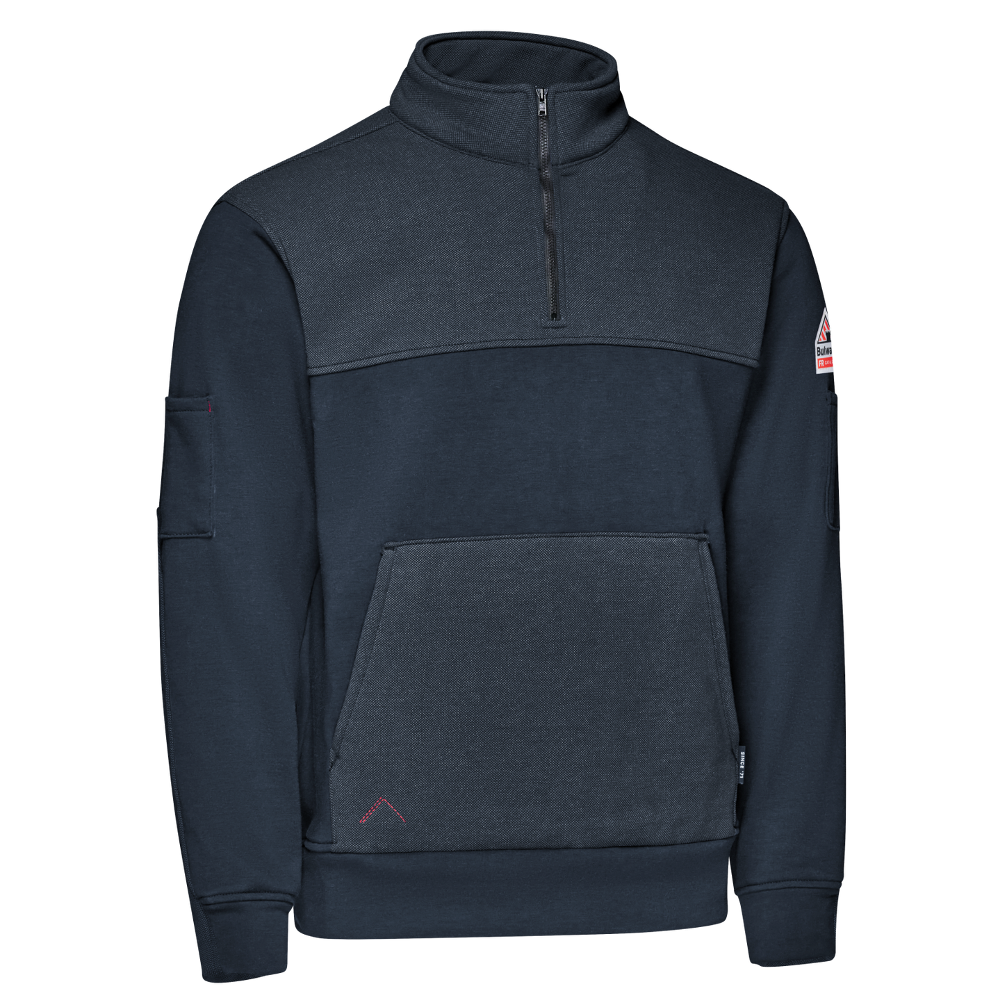 Bulwark-fr-smz2-fleece-zip-navy-side