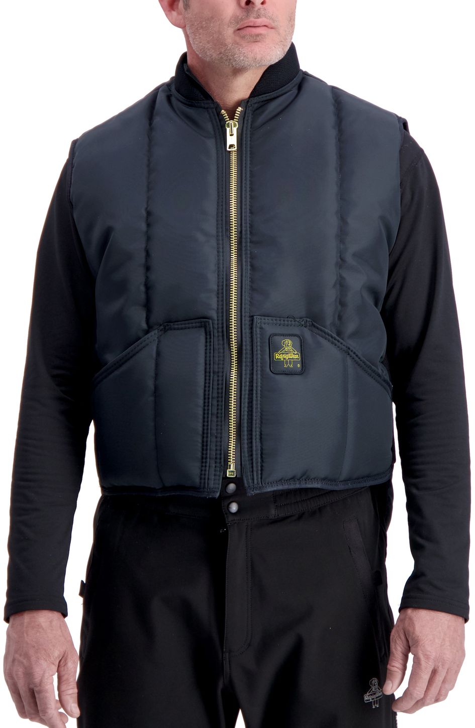 RefrigiWear 0399 Iron-Tuff Insulated Work Vest Navy Example