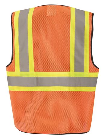 Occunomix ECO-GC2T High Visibility Two Tone Mesh Vest Back Orange
