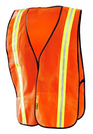 Occunomix LUX-XTTM Hi-Viz Mesh Two-Tone Vest Orange Front