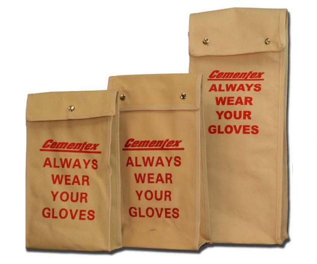 Cementex Glove Storage Bag with Snap Closure