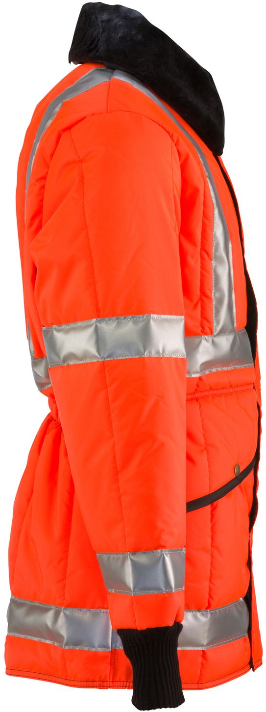 RefrigiWear 0342L2 HiVis Iron-Tuff Jackoat Orange Right