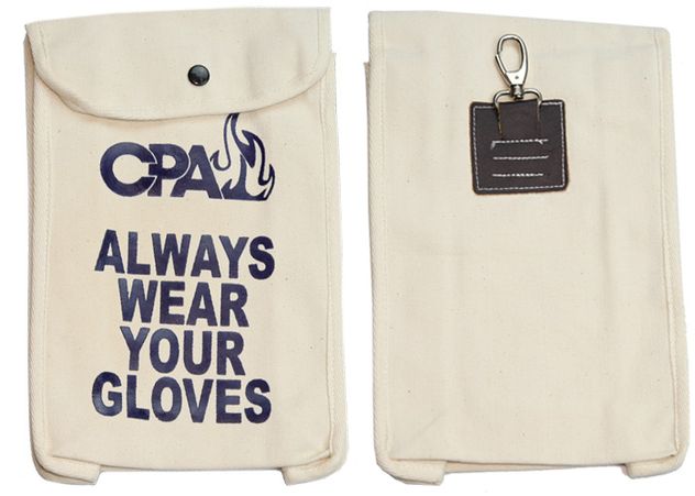 Chicago Protective Apparel Glove Bag for Electricians - Front and Back
