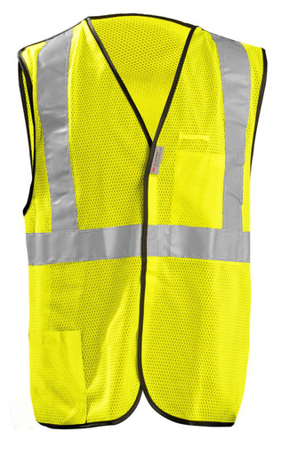Occunomix OccuLux Cool Mesh, High Visibility, and Break Away Vest LUX-SSBRPC Front