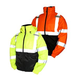 Tingley Bomber II Class 3 Hi Vis Insulated Work Jacket - Waterproof, with Polyester Liner and Attached Hood